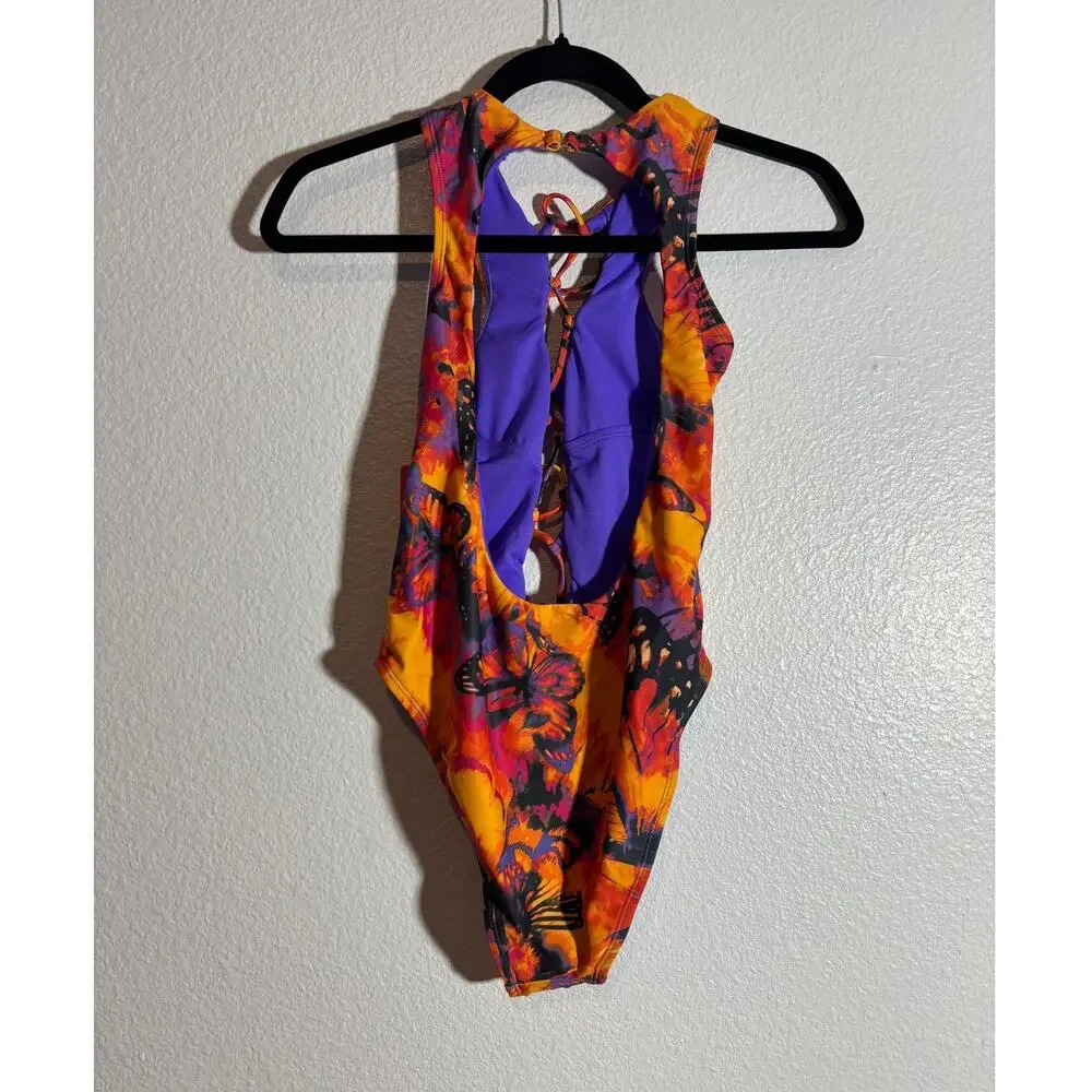 Hot Girl Summer by Megan Thee Stallion NWT Size S One-Piece Cheeky Swimsuit
